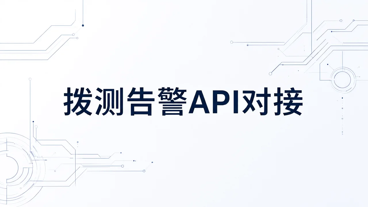拨测告警API对接