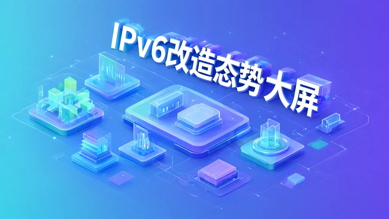 IPv6改造态势大屏